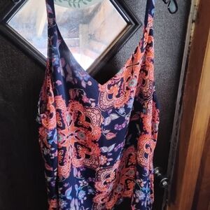 George Colorful Floral Pattern Dress